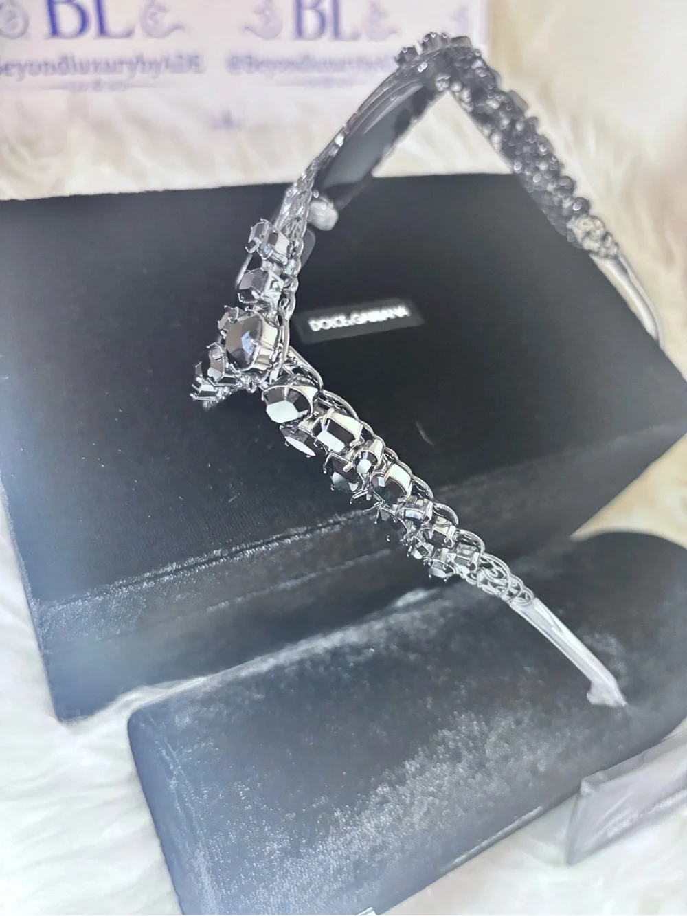 Limited edition Authentic Dolce & Gabbana Filigree Sunglasses Swarovski crystals